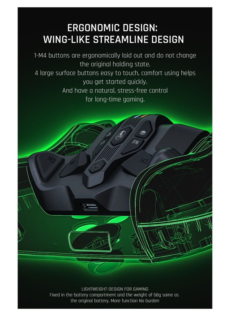 BIGBIG WON Armor-X Pro Strike Pack, Wireless Back Button Attachment for Xbox Series X|S Controller