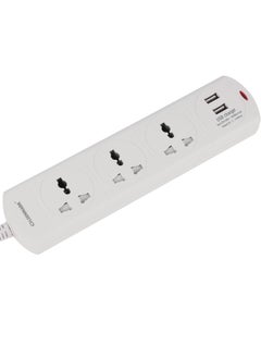 Olsenmark Olsenmark 3 Way Universal Power Extension Socket With 2 USB 2.1A, 3M Cable 13A  - Image 3