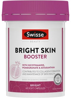 Bright Skin Booster With Nicotinamide, Pomegranate And Astaxanthin Contributes To Collagen Formation And Maintenace Of Skin Health - Bright 60 Soft Capsules