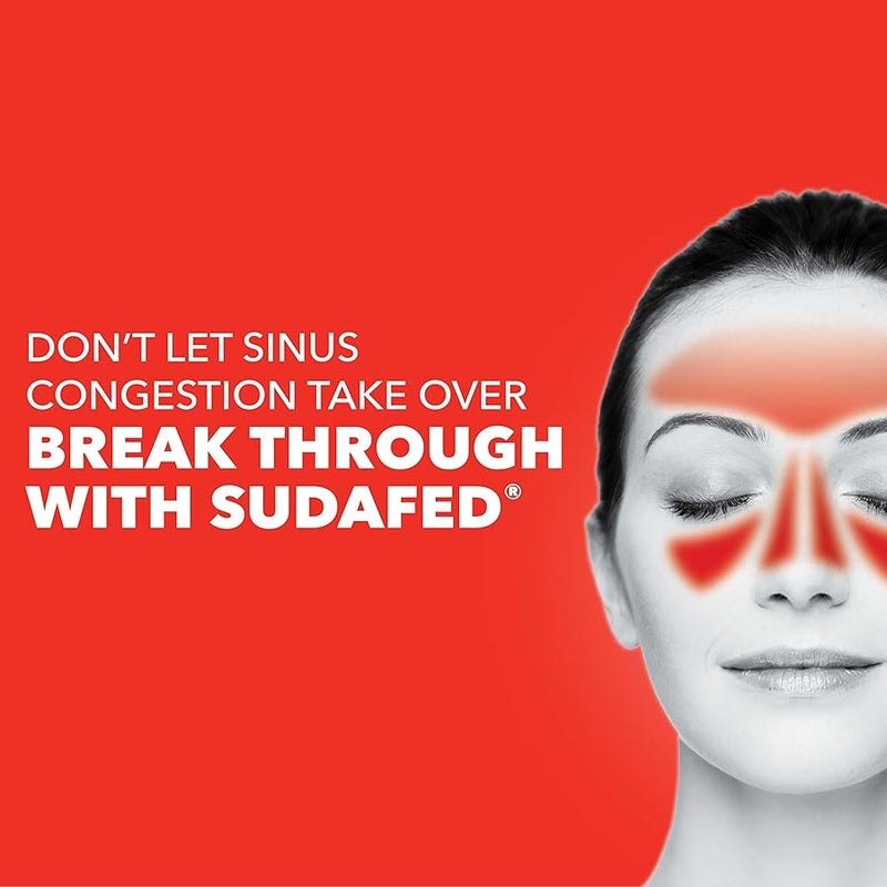Sudafed PE Sinus Congestion Day + Night Maximum Strength Decongestant & Antihistamine Tablets with Phenylephrine HCl & Diphenhydramine HCl, Helps Nasal & Sinus Pressure & Congestion, 20 ct - Image 3
