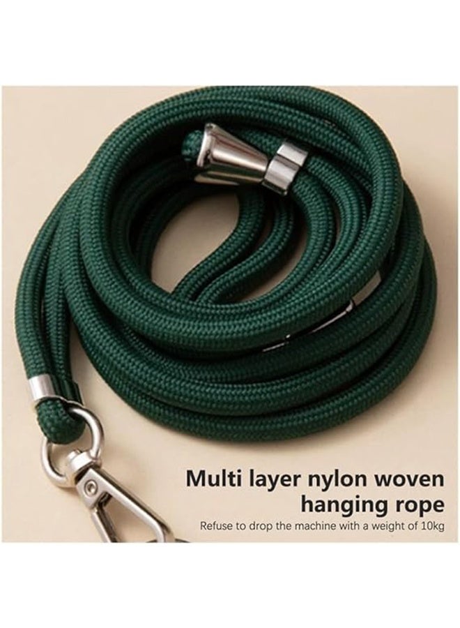 HY Universal Cell Phone Lanyard, Crossbody Lanyard Adjustable Detachable Nylon Neck Strap, Compatible with All Mobile Phone, with Keychain and Patch (Grey) - Image 4