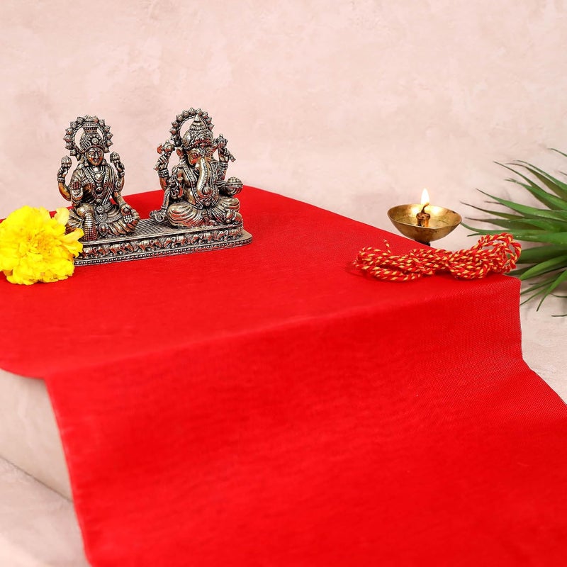 Aksharveda قماش المذبح الأحمر أكشارفيدا للطقوس - Image 5