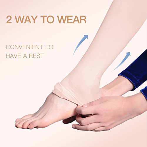 HETH Ballet Tights for Girls - Ultra Soft Dance Tights Convertible Pink Tight (Toddler/Kids,Medium,4pcs) - Image 2