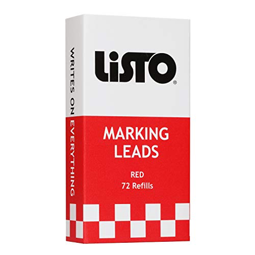 Listo Marking Pencil Refill - Listo 162 Refill, Box of 72, Red - Image 1