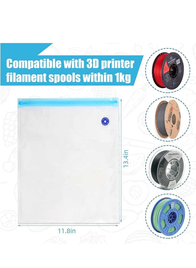 Generic - 3D Printer Filament Storage Vacuum Bags Kit Filament Vacuum Bags Filament Vacuum Storage Bag Kit with Electric Pump for Keeping Filament Dry - Image 1