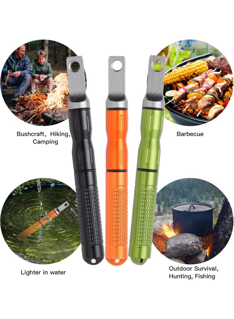 SOLARAE 3 Pcs Compact Fire Starter Sticks with Scraper Striker Fire Steel Strikes Survival Flint Fire Steel Spark Magnesium Rod for EDC, Emergency Survival Kits, Camping, Hiking, Bush-Craft - Image 5