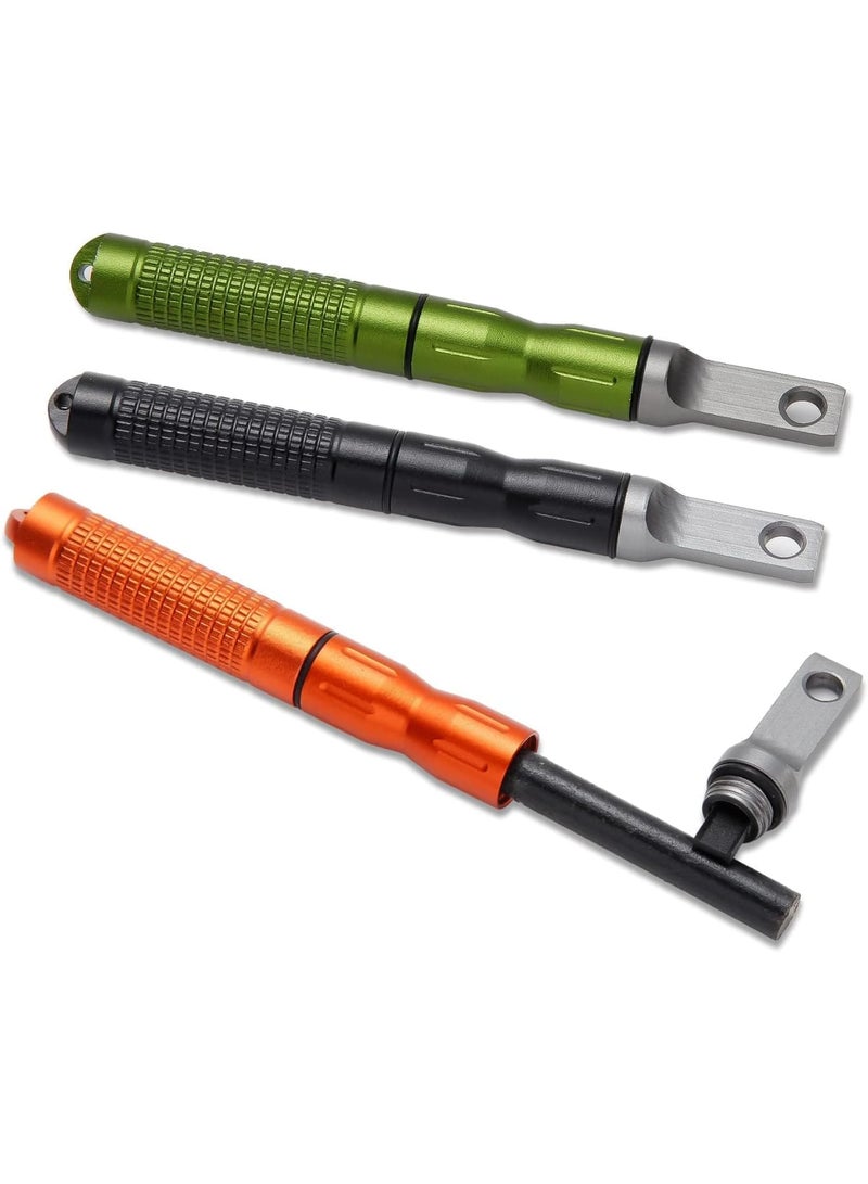 SOLARAE 3 Pcs Compact Fire Starter Sticks with Scraper Striker Fire Steel Strikes Survival Flint Fire Steel Spark Magnesium Rod for EDC, Emergency Survival Kits, Camping, Hiking, Bush-Craft - Image 1