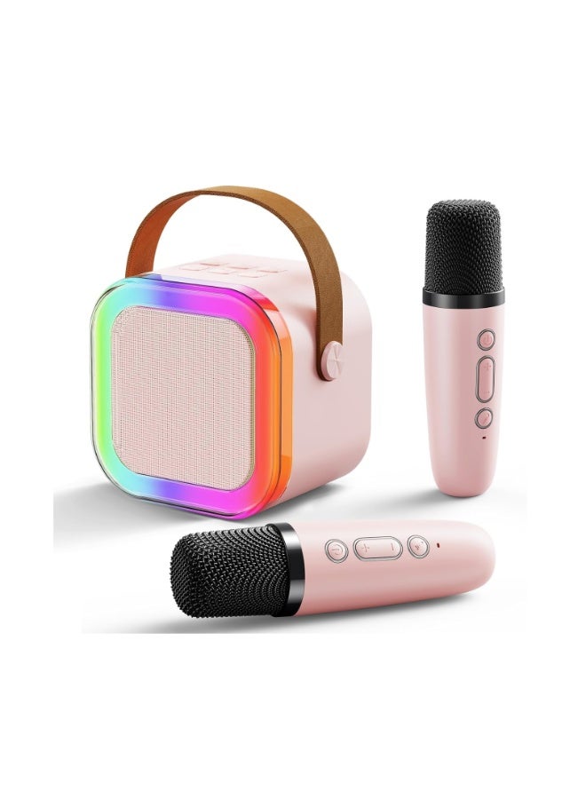 HOPESTAR Wireless  Microphone with Speaker Set with Dual Microphones, Bluetooth, Colorful LED Lights, Magic Voice Effects, Perfect for Kids, Adults, and Home Parties - Image 2