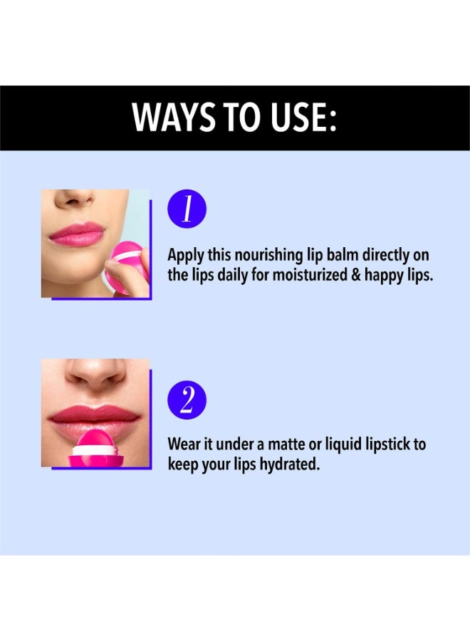 بلو هيفن مرطب شفاه ملون من بلو هيفين غني بزبدة الشيا وزيت اللوز وفيتامين E - كاكاو، 8 جرام، بني - Image 3