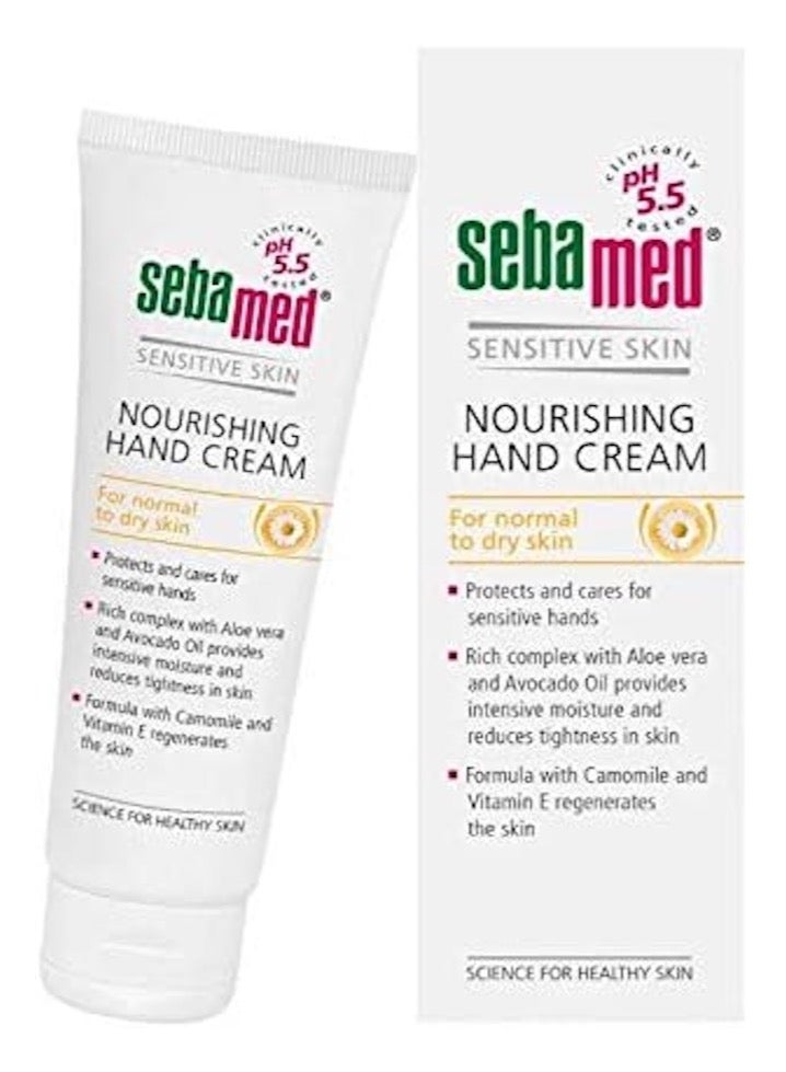 Sebamed SENSITIVE SKIN NOURISHING HAND CREAM For normal to dry skin 75 ml - Image 2