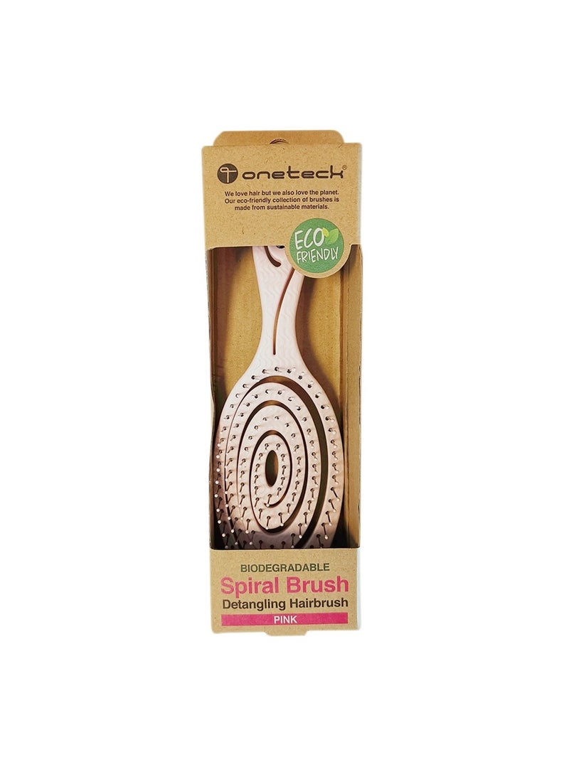 Onetech Onetech Hair Brush Bio Loop Pink 5440-B4  - Image 1