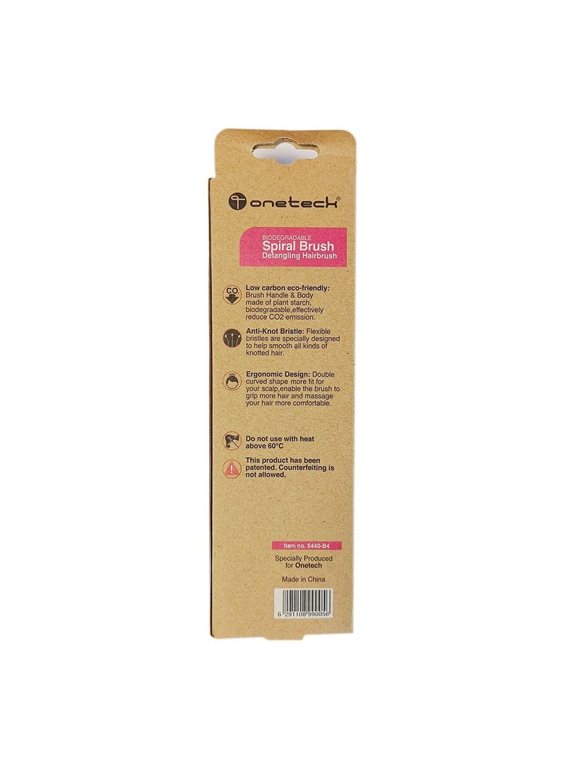 Onetech Onetech Hair Brush Bio Loop Pink 5440-B4  - Image 2
