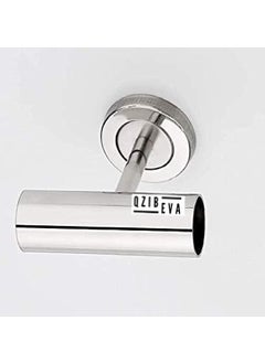 QZibeva QZibeva Pack 1 Pcs Steel Curtain Rod Jointer Connector Bracket Support Silver for 1 Inch Rods Ceiling Wall Support Code CST3  - Image 3