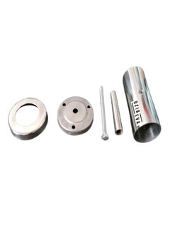 QZibeva QZibeva Pack 1 Pcs Steel Curtain Rod Jointer Connector Bracket Support Silver for 1 Inch Rods Ceiling Wall Support Code CST3  - Image 5