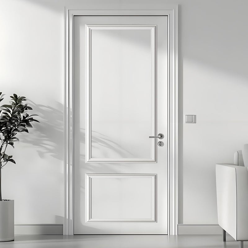 TRAIN2 ART Set Peel and Stick Door Moulding kit, Self-Adhesive PreAssembled Door Panel Trim for Wall Mirror Window FrameDecor (Top 22"x48" Bottom 22"x 15") - Image 1