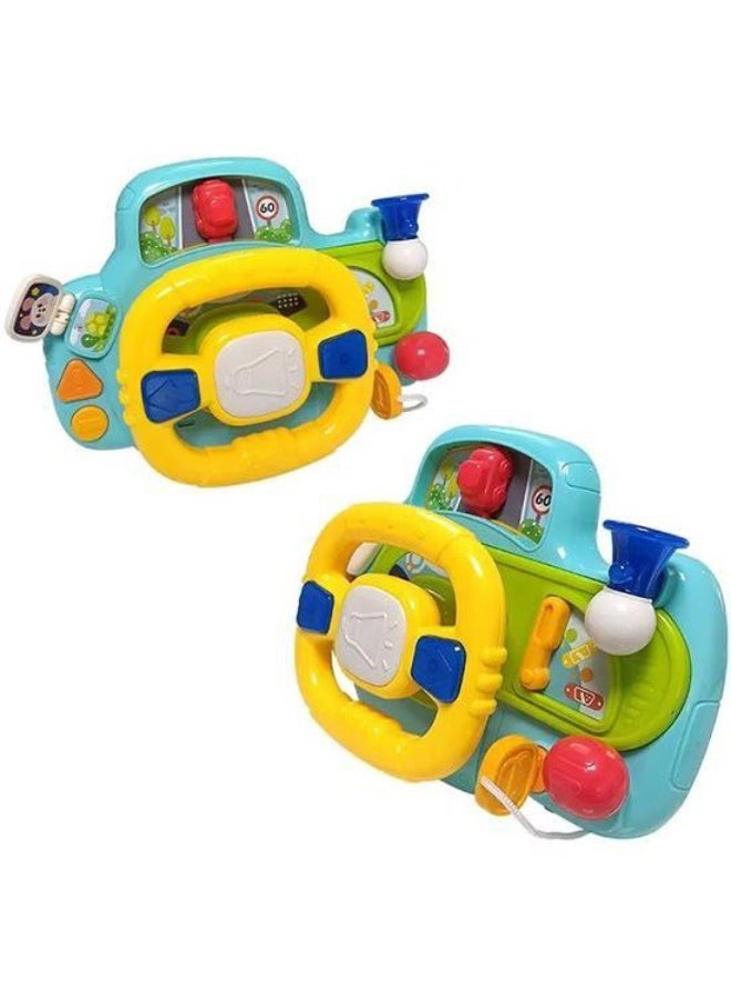 هوانجر لعبة دركسيون السيارة للأطفال – قيادة واقعية بأصوات وإضاءة، خامة آمنة ومناسبة من عمر سنة - Image 3