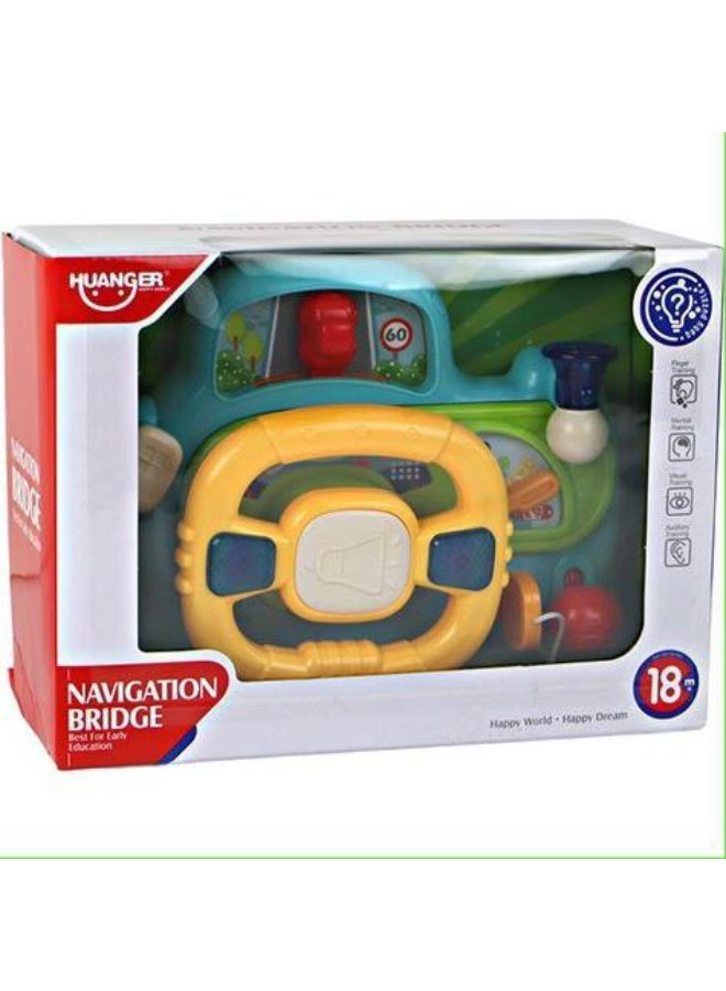 هوانجر لعبة دركسيون السيارة للأطفال – قيادة واقعية بأصوات وإضاءة، خامة آمنة ومناسبة من عمر سنة - Image 1