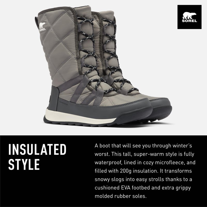 Sorel Whitney II Tall Lace Waterproof Women's Boots - Quarry - Size 7 - Image 3