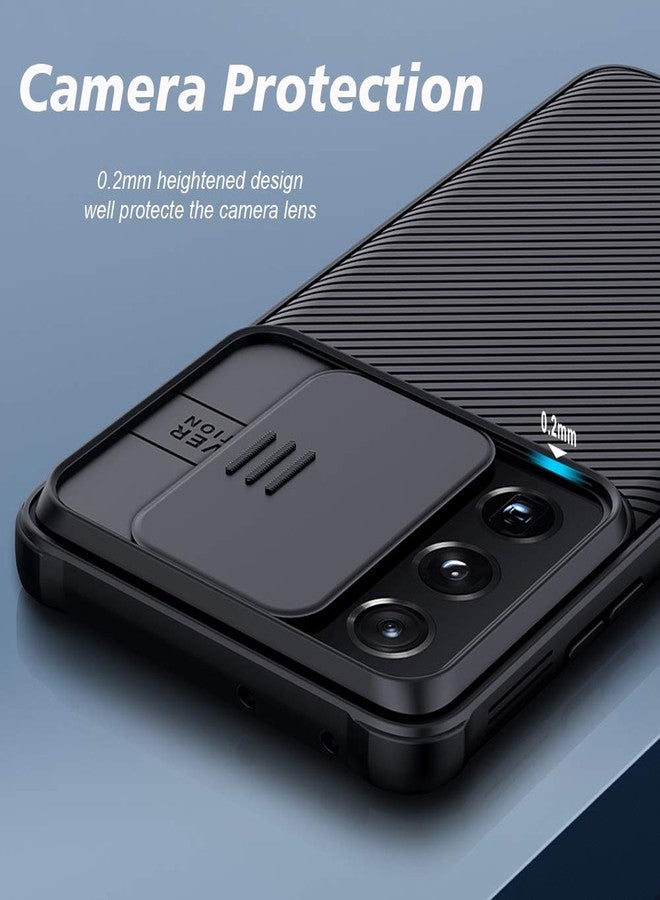 imluckies for Samsung Galaxy S21 Ultra Case with Camera Cover, Hard PC Back & Soft Bumper, Protective & Slim Fit, Camera Protection Case for Samsung Galaxy S21 Ultra 6.8"-Black - Image 3