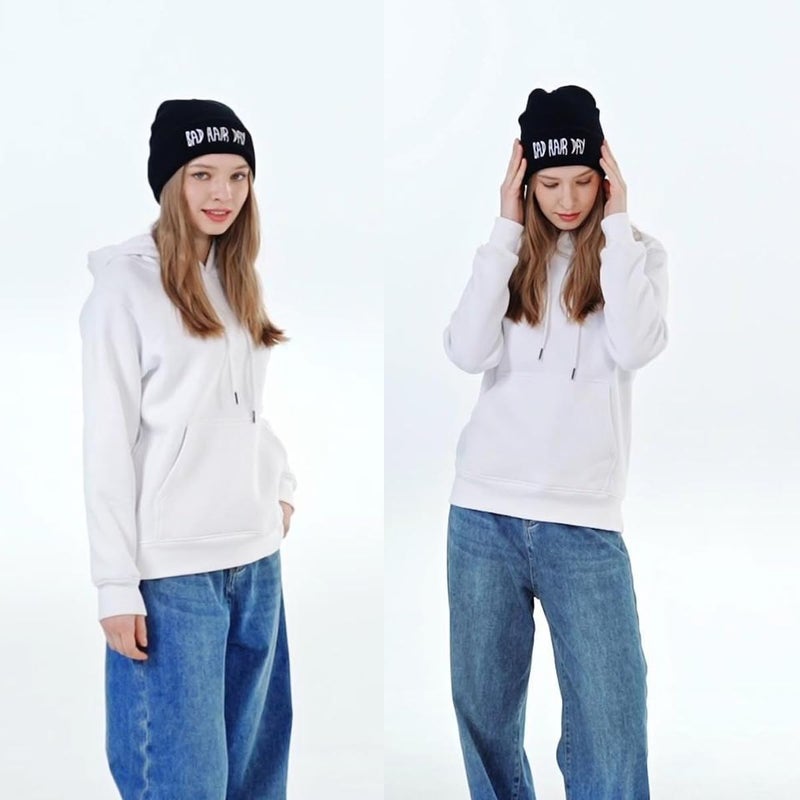 Joyci Winter Unisex Funny Bad Hair Day Hip Pop Beanie Hat Women Men Ski (Black) - Image 3