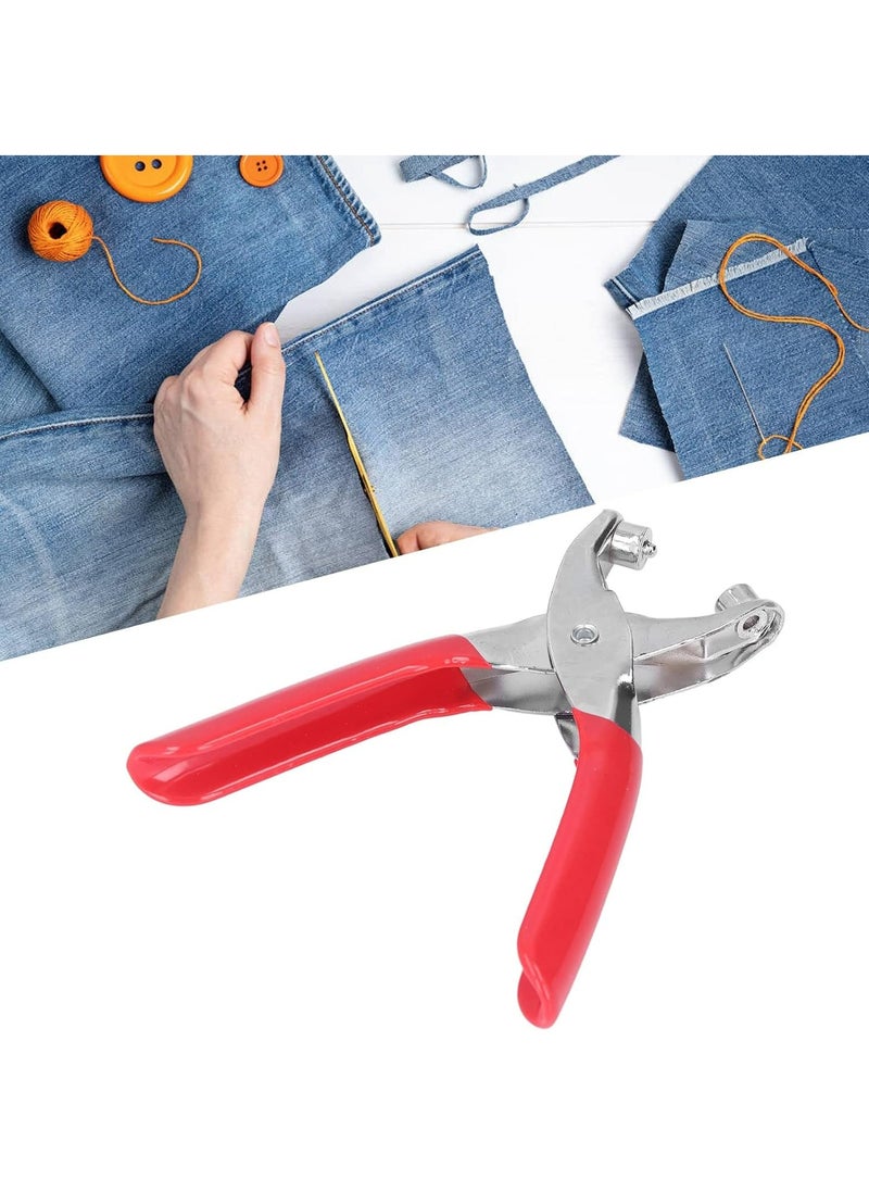 Oasisgalore 4mm Grommet Eyelet Plier Kit, Hole Punch Pliers with 28-40 Metal Eyelets, Grommet Tool for Leather, Belts.  - Image 3