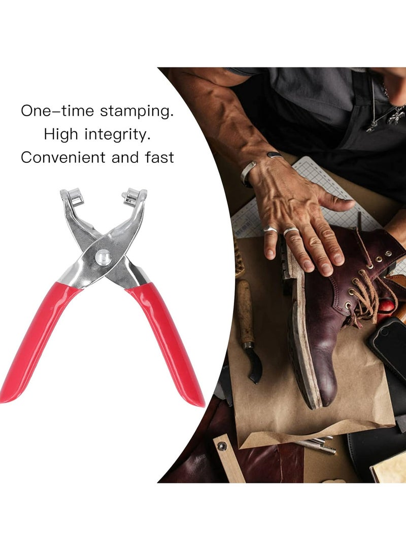 Oasisgalore 4mm Grommet Eyelet Plier Kit, Hole Punch Pliers with 28-40 Metal Eyelets, Grommet Tool for Leather, Belts.  - Image 4