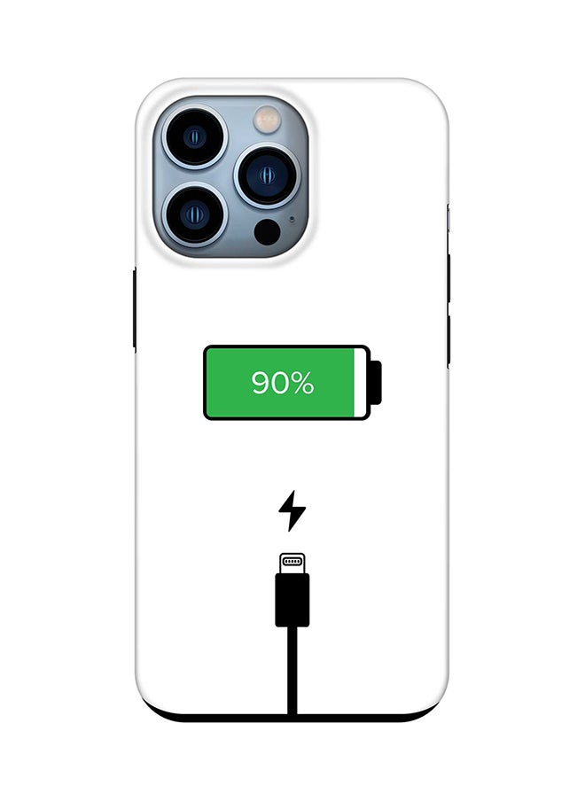 Stylizedd - Tough Pro Series Case for Apple iPhone 14 Pro Dual Layer hybrid PC & TPU Customized Mobile Cover Shield with inner TPU protection Matte Finish - Battery Charging - Image 1