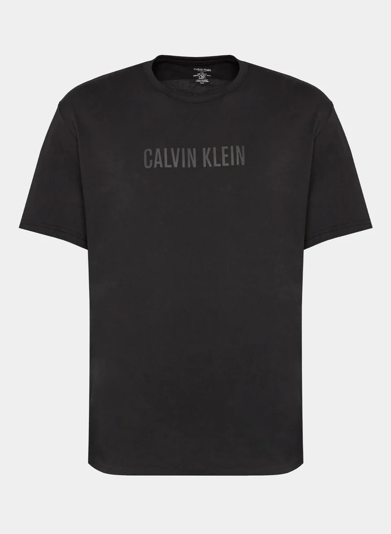 CALVIN KLEIN  Logo Crew Neck T-Shirt for Men | Best Price UAE