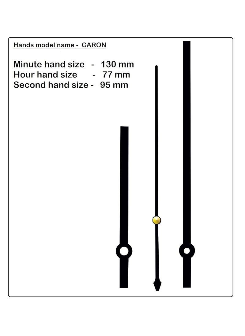 KEDAR KEDAR Ajanta Quartz Ortime Sweep Silent Movement Machine for Wall Clock with Fancy Needles Made in IndiaS022  - Image 2