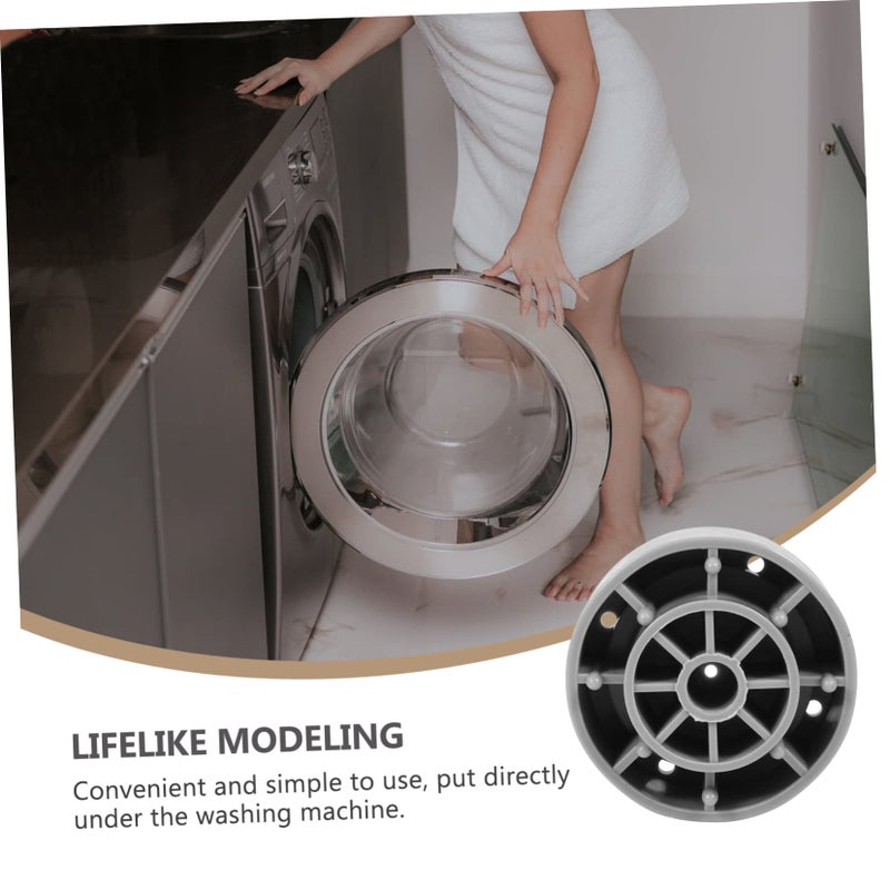4 Pieces Anti Vibration Washing Machine Pads Spike Design Noise Reduction Washer Feet Mats - Image 4