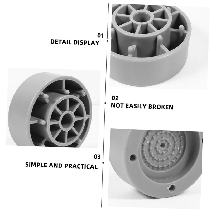 4 Pieces Anti Vibration Washing Machine Pads Spike Design Noise Reduction Washer Feet Mats - Image 5