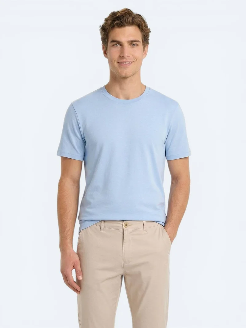 Kip Light Blue Plain T-Shirt