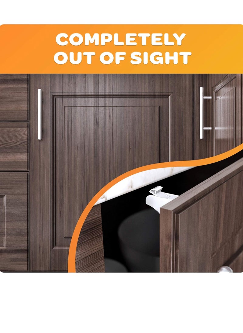 Baby Proofing Cabinet Locks (4 Locks + 1 Key)