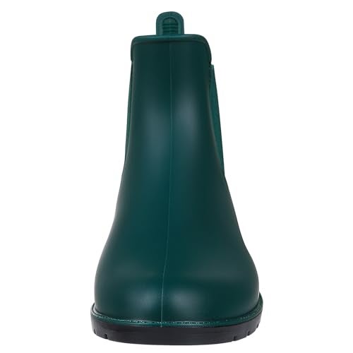 Asgard Women's Ankle Rain Boots Waterproof Chelsea Boots, Green 39 (Size 8.5) - Image 3