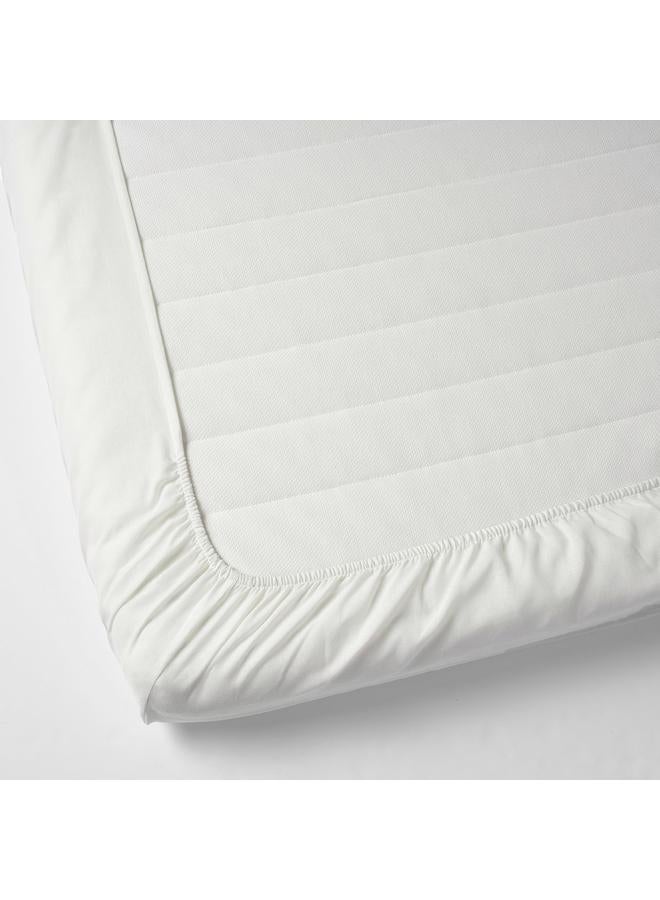 erorex Fitted sheet, white, 90x200 cm - Image 3
