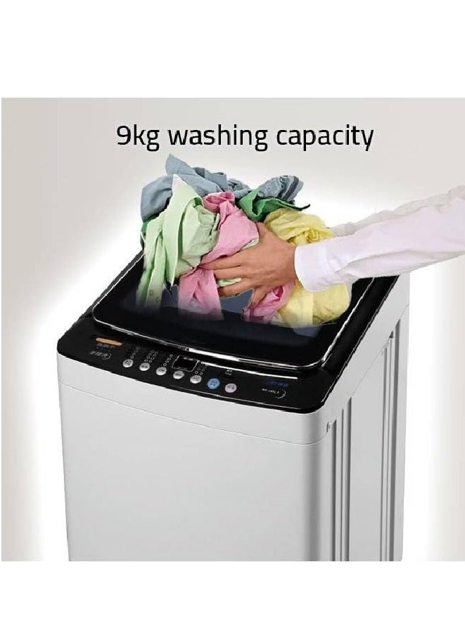 Arrow 9KG Top Loading Fully Automatic Washing Machine, Light Grey, 8 Programs, LED Display, Fuzzy Control, Child Lock, Tempered Glass Lid, Aluminum Motor | Model No: RO-10TLT - Image 2