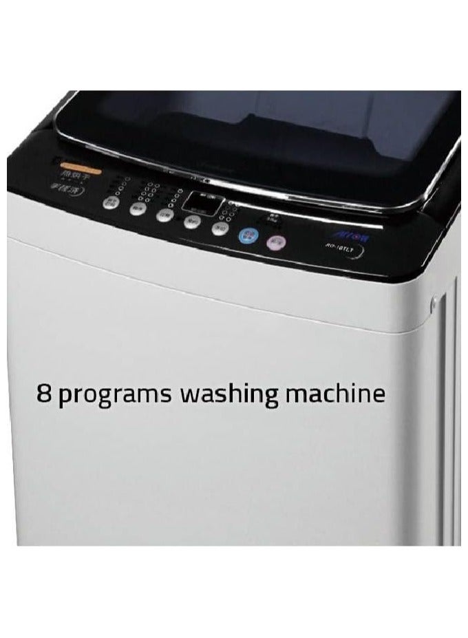 Arrow 9KG Top Loading Fully Automatic Washing Machine, Light Grey, 8 Programs, LED Display, Fuzzy Control, Child Lock, Tempered Glass Lid, Aluminum Motor | Model No: RO-10TLT - Image 3
