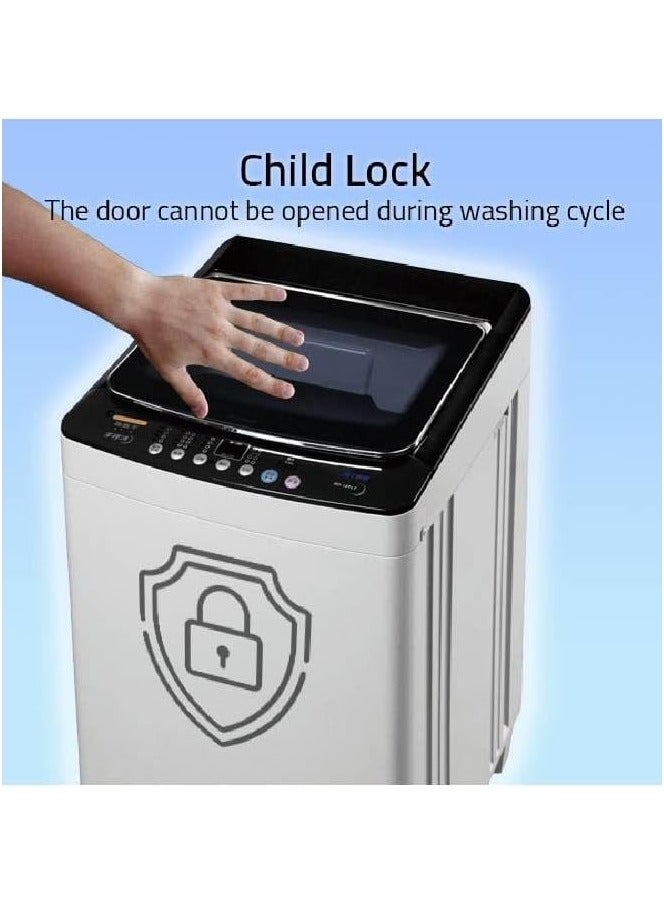 Arrow 9KG Top Loading Fully Automatic Washing Machine, Light Grey, 8 Programs, LED Display, Fuzzy Control, Child Lock, Tempered Glass Lid, Aluminum Motor | Model No: RO-10TLT - Image 4