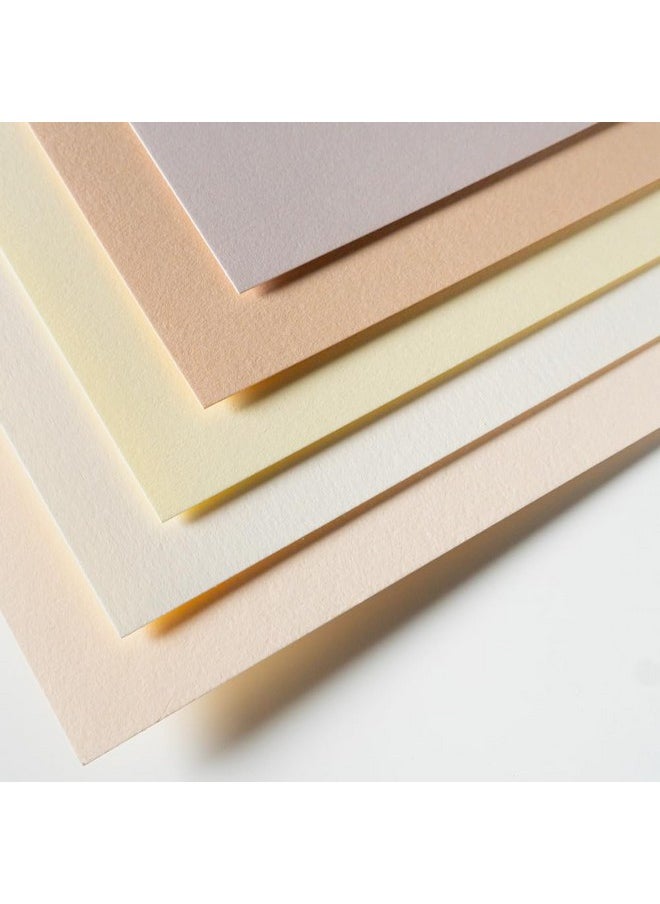 Stonehenge - 100% Cotton Medium Weight Pad Multi Color (Warm White Natural Cream Fawn Pearl Grey) 11 X 14 Inches 250Gsm 15 Sheets For Dry Media - Image 1