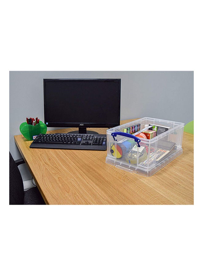 Really Useful 9 Litre Plastic Storage Box, Clear Storage Container, Home Organization, Stackable Storage, Space-saving Storage Box, Multi-purpose Container - Image 3