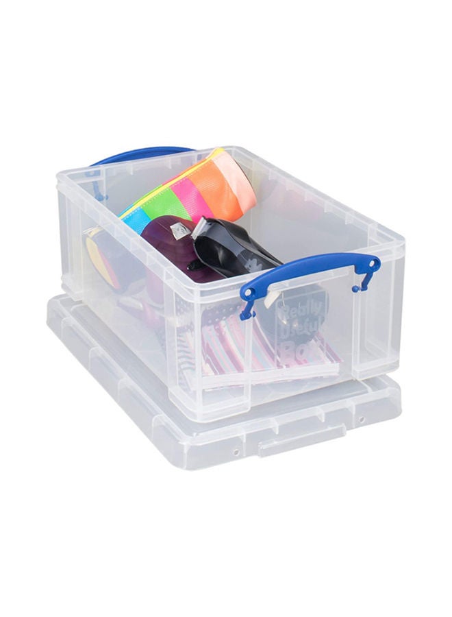 Really Useful 9 Litre Plastic Storage Box, Clear Storage Container, Home Organization, Stackable Storage, Space-saving Storage Box, Multi-purpose Container - Image 1