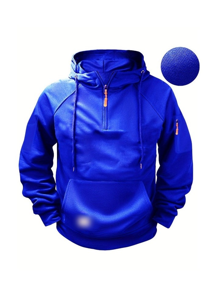 KUYING New Hooded Zipper Multi Pocket Sports Top  - Image 1