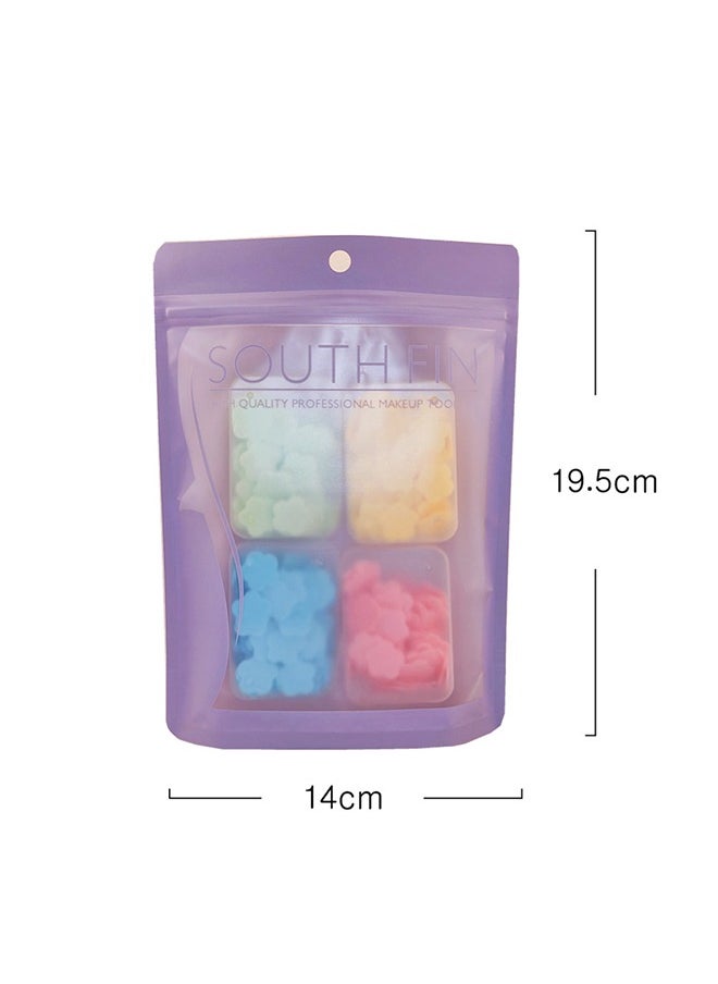 Generic 4 Pcs Petal Shape Soap Flakes Hand Soap Sheets, Mini Portable Antibacterial Soap Sheets the Box, Disposable Travel Scented Bath Slice Foaming Paper (Colorful)  - Image 2