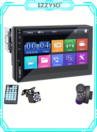 7 Inch Single Din Car Stereo Car MP5 Multimedia Player, HD Touch Screen with Touch Buttons on Leftside, Car Audio Receiver, MP5 Player Support Bluetooth Mirror Link SWC, Car Radio Receiver - pzsku/Z98F0E2BC358974A66747Z/45/1744253165/df0b1865-187c-4b87-9d01-1c737e65add8