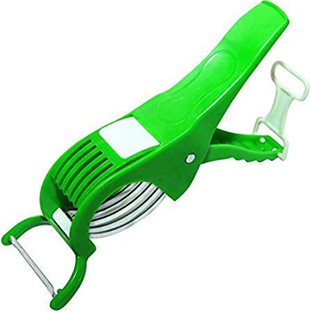 SHEEJAI Vegetable Cutter & Peeler with 5 Stainless Steel Blades in one Product (Set of Two) Combo Pack. - Image 3