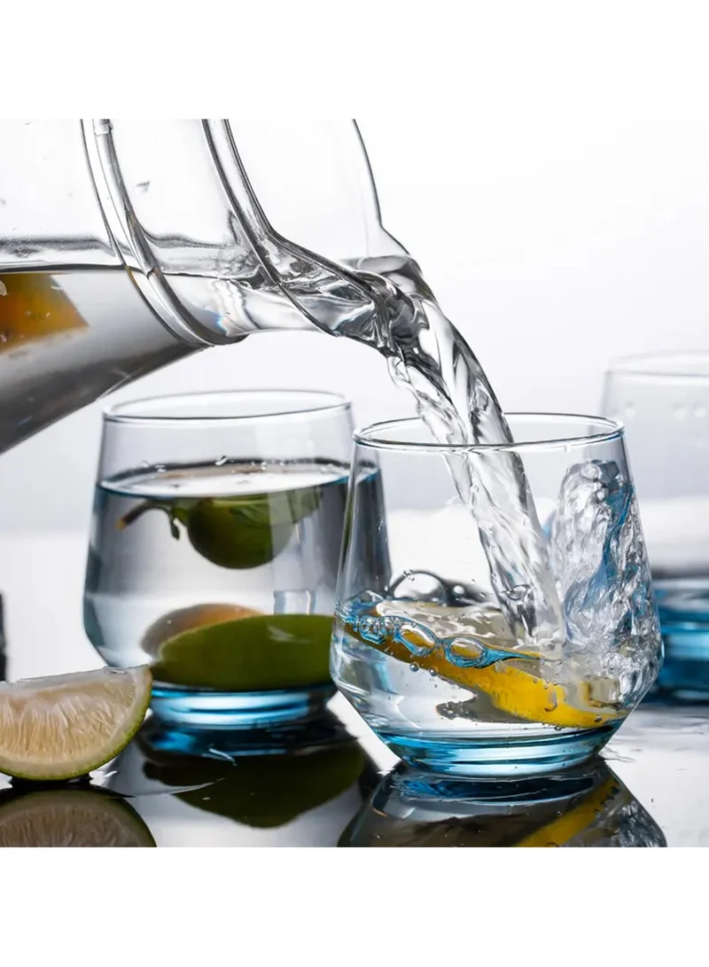 Generic Cuisine Art Yuva Glass Set, 400ml, Transparent, 6 Pieces