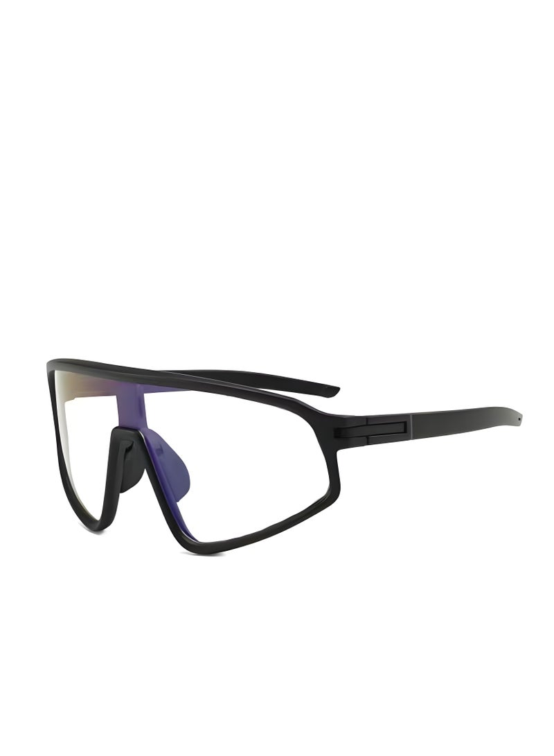 Lee Yon Cycling Glasses Photochromic Sunglasses Bike Sunglasses Clear Bicycle Glasses Riding Glasses for Men Cycling Sunglasses Sports Bike Glasses, Black - Image 1