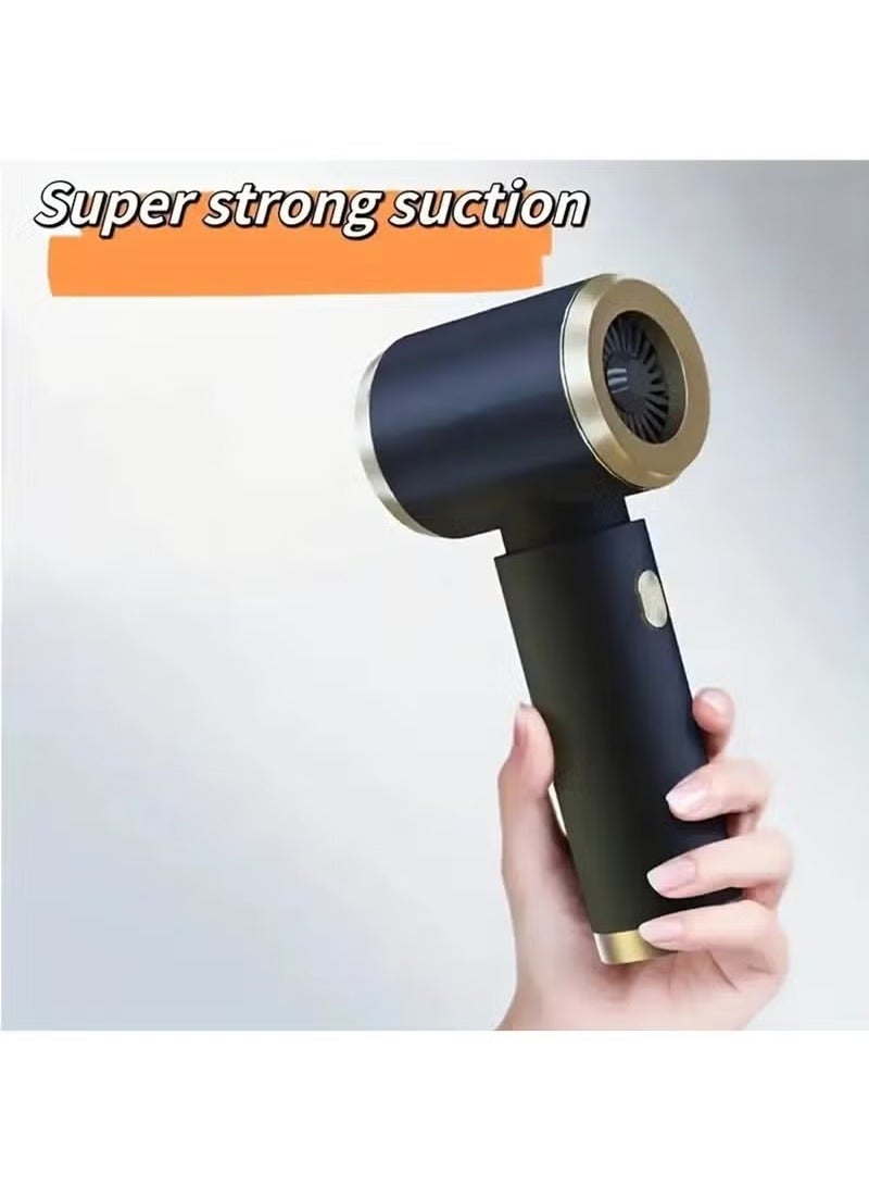 Arabest Portable Handheld Vacuum Cleaner, 2000mAh*2 Battery, 50W Power, 80dB Low Noise, Aluminum Fan Blade, Cordless - Ideal for Car, Home, Office, Pet Hair, Travel Cleaning, White - Image 2