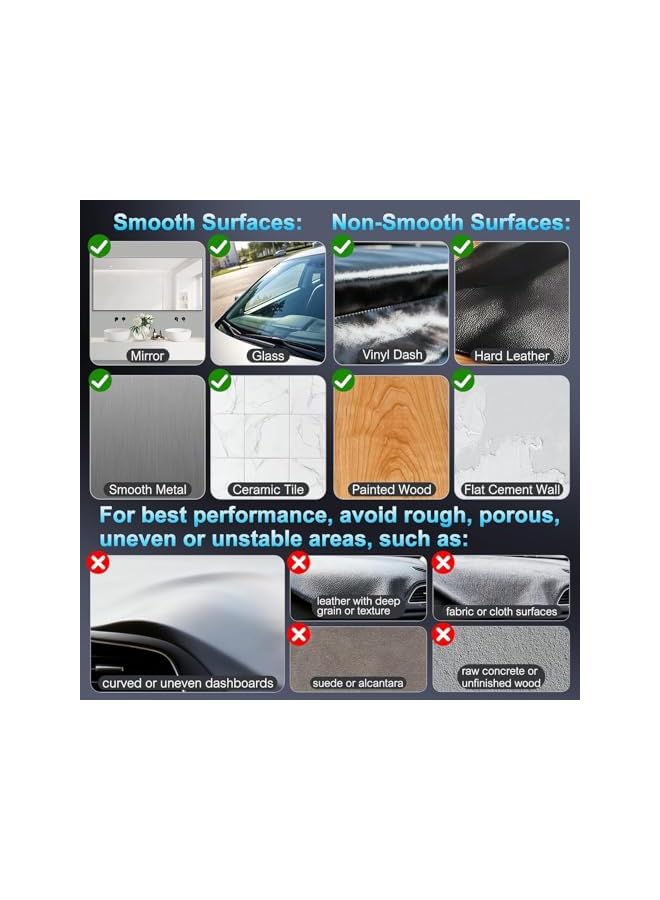 S-TOP Magnetic Car Phone Mount, Ultra Strong N52 Magnets and Vacuum Suction Base, 360掳 Rotatable Foldable Design for All Phones, Secure Hold for Dashboard Windshield Installation - Image 3