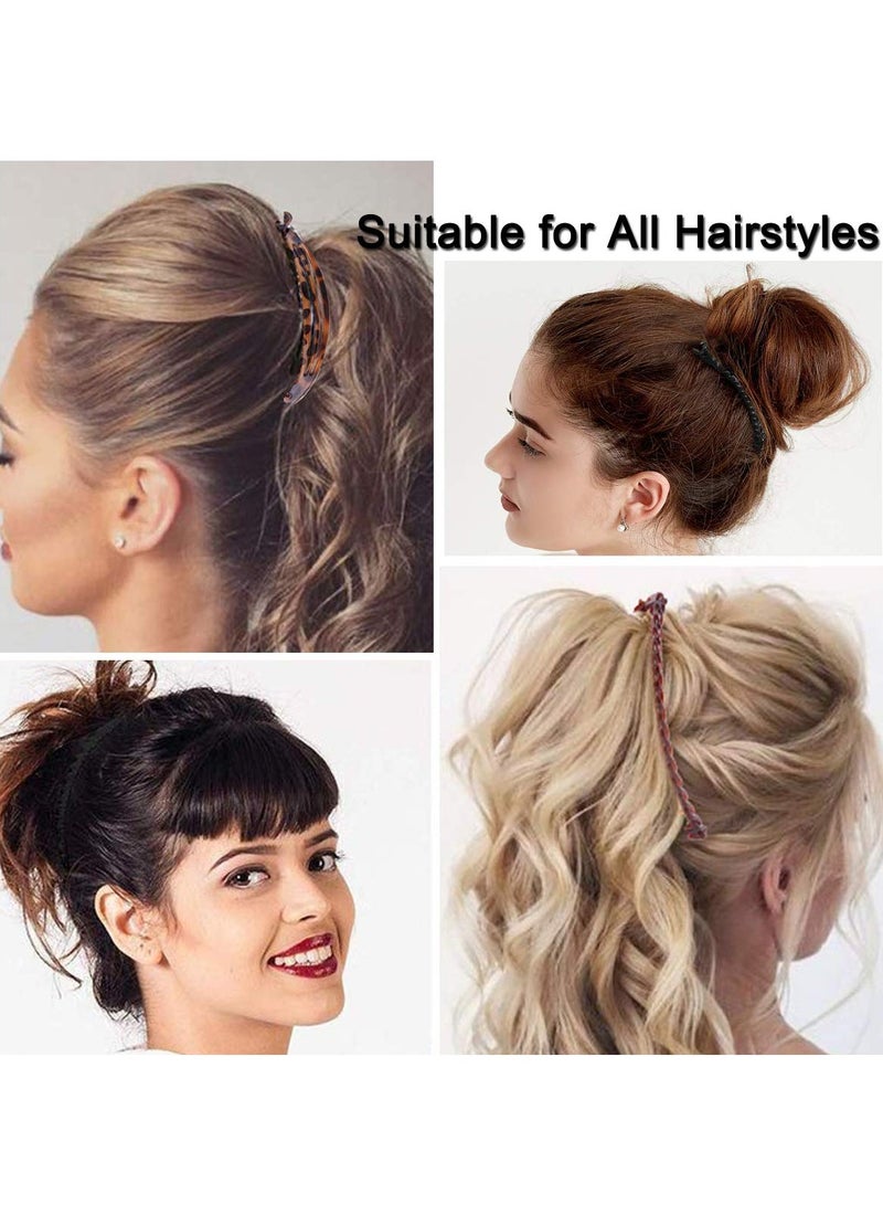 Goolsky 4 قطع مشابك شعر كلاسيكية أدوات لتصفيف الشعر المجعد السميك مجموعة مشابك موز مزدوجة للنساء والفتيات - Image 4